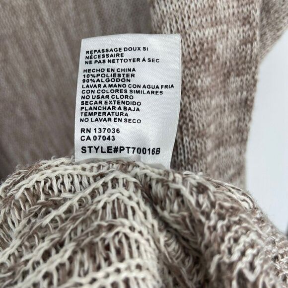 Paper Crane Tan & Aztec Waterfall Cardigan Sweater Small - Picture 13 of 15